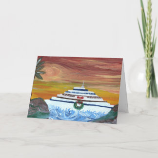 Tarjeta Festiva Cruceros navidades