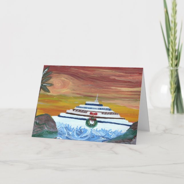 Tarjeta Festiva Cruceros navidades (Anverso)