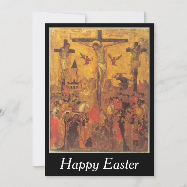 Tarjeta Festiva crucifix easter (Anverso)