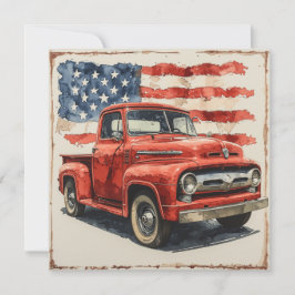 Tarjeta Festiva Cruiser de bandera icónica: Gloria vintage