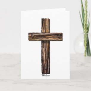 Tarjeta Festiva Cruz Áspera