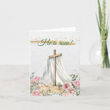 Cruz cristiana de Pascua Aquarela Rosas Eucalipto