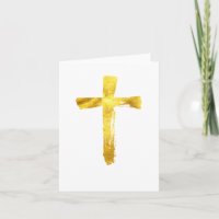 Cruz de brocha de oro - Cristiano Crucifijo modern
