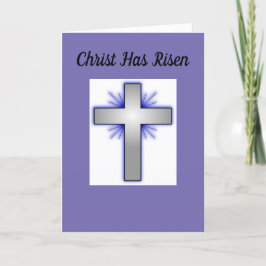 Tarjeta Festiva Cruz de Cristo Ha Resucitado
