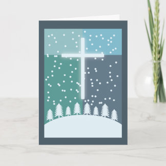 Tarjeta Festiva Cruz de navidades