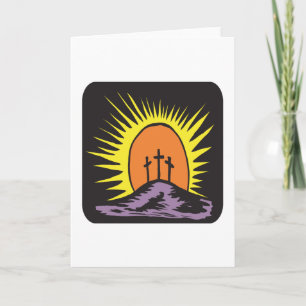 Tarjeta Festiva Cruz de Pascua