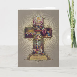 Tarjeta Festiva Cruz de Pascua