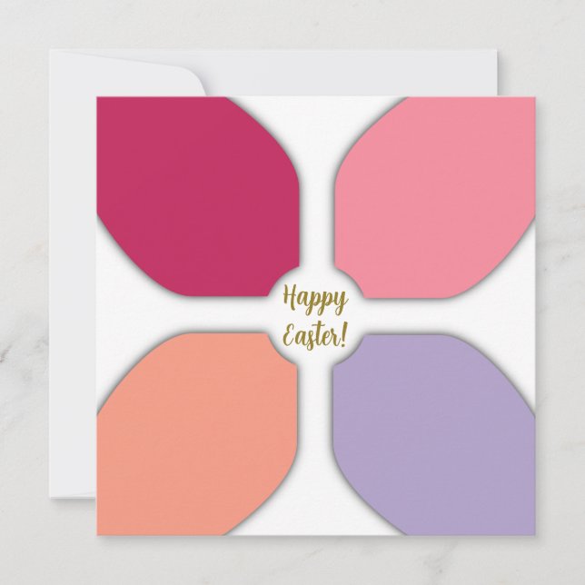 Tarjeta Festiva Cruz Floral (Anverso)