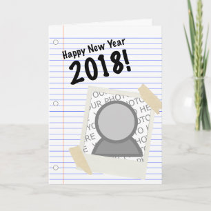 Tarjeta Festiva Cuaderno de imagen de Feliz Año Nuevo 2018