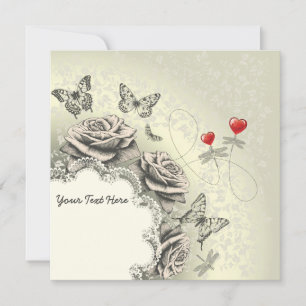 Tarjeta Festiva Cualquier evento de Cute Floral