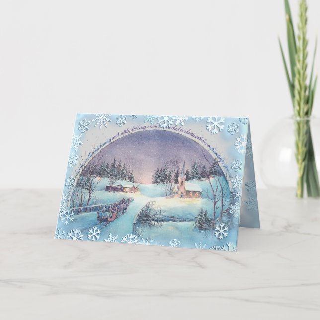 Tarjeta Festiva CUANDO DIOS TOCADO por SHARON SHARPE (Anverso)