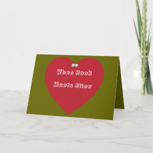 Tarjeta Festiva Cuando el gancho se encuentra con la rebanada de S