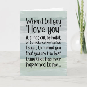 Tarjeta Festiva Cuando le digo te amo…