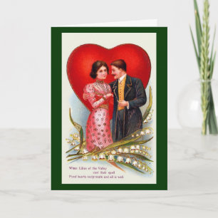 Tarjeta Festiva Cuando los lirios del valle echaron su encanto