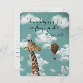 Tarjeta Festiva Cuando Nada está seguro, todo es posible