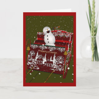 Tarjeta Festiva Cuando son buenos los muñecos de nieve van las