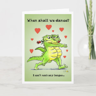 Tarjeta Festiva ¿Cuándo vamos a bailar?