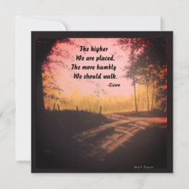 TARJETA FESTIVA CUANTO MÁS ALTO NOS COLOQUEN CICERO