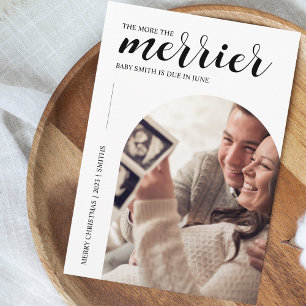 Tarjeta Festiva Cuanto más embarazos de Navidades modernos más bel