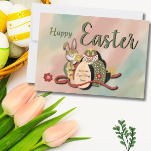 Tarjeta Festiva ¿Cuántos conejillos y pollos?