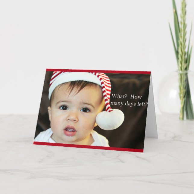 Tarjeta Festiva Cuántos días quedan (Anverso)