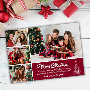 Tarjeta Festiva Cuatro fotógrafos modernos y lindos Navidades burd