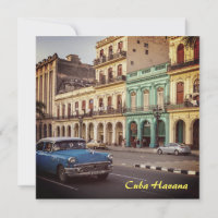 Cuba La Habana Vintage Classic Car Cityscape