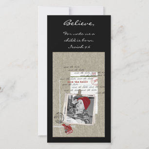 Tarjeta Festiva cubierta las salas, porque para nosotros nace un n