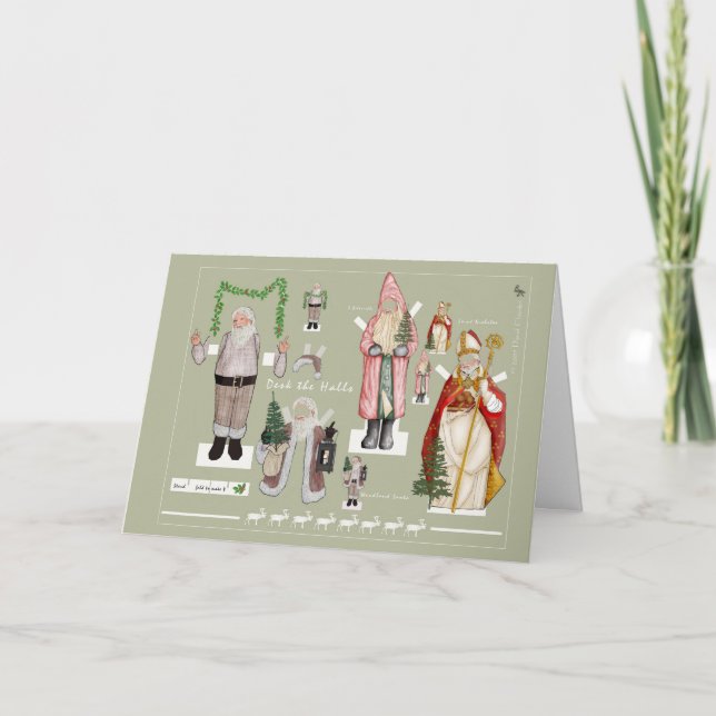 Tarjeta Festiva Cubierta los pasillos (Anverso)
