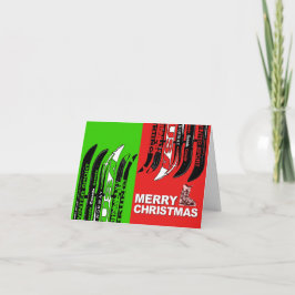 Tarjeta Festiva Cubierta navideña Cubierta de nieve de arranque pa