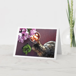 Tarjeta Festiva Cuenco de huevos. Foto 3