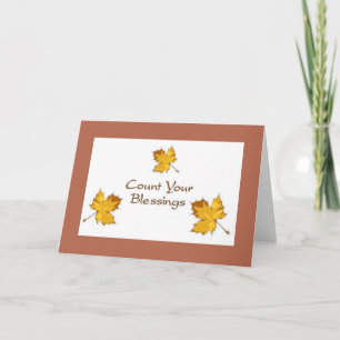 Tarjeta Festiva Cuenta tus bendiciones
