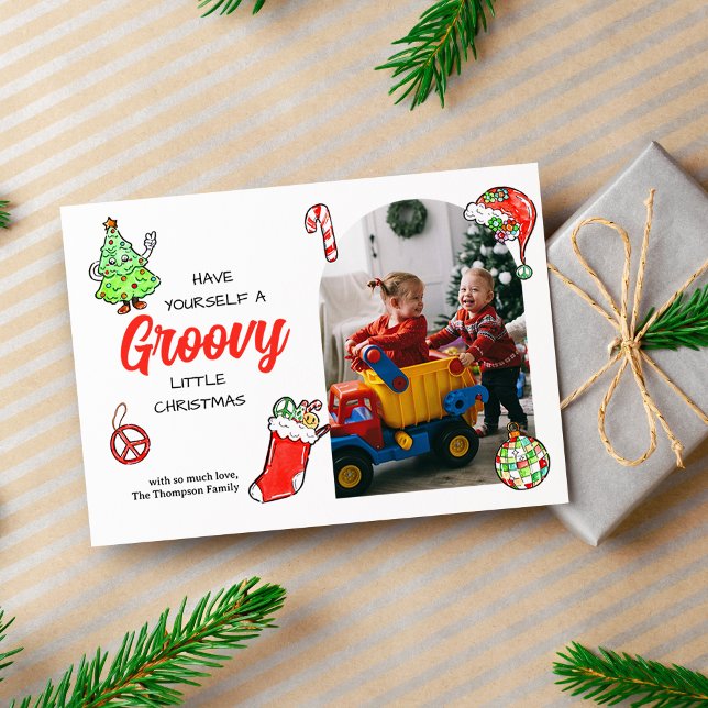 Tarjeta Festiva Cuesta Que Te Tengas Una Groovy Foto De Pequeños N (Subido por el creador)