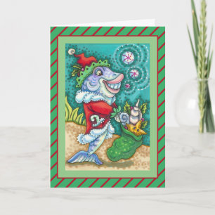 TARJETA FESTIVA CUEVAS DE SANTA CLAUS, ESTRELLAS DE MAR, BOLSA DE 