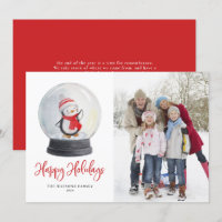 Cuidada acuarela Penguin Nieve Globe Foto