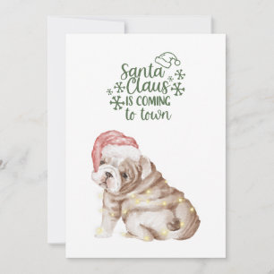 Tarjeta Festiva Cuidados Navidades Cachorros Navidades de perro ac