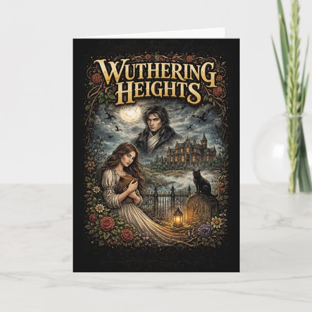 Tarjeta Festiva Cumbres Borrascosas (Anverso)