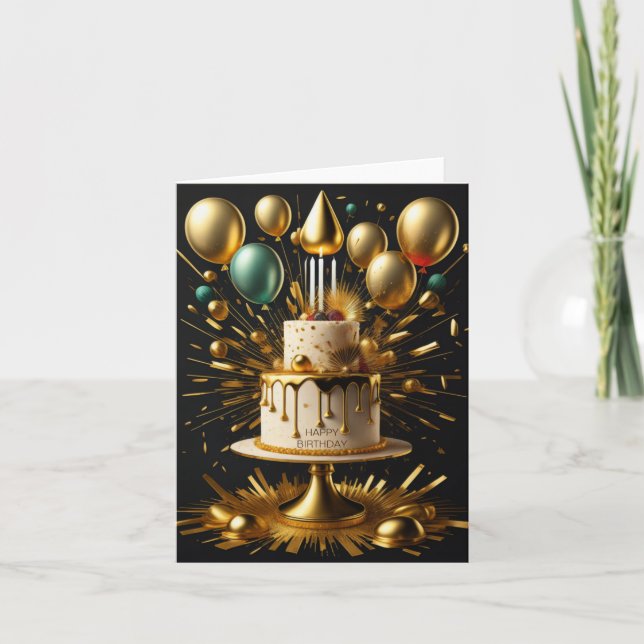 Tarjeta Festiva Cumpleaños (Anverso)