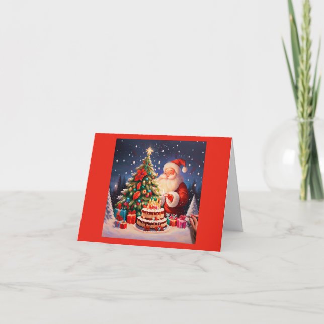 Tarjeta Festiva Cumpleaños 11 de los navidades (Anverso)