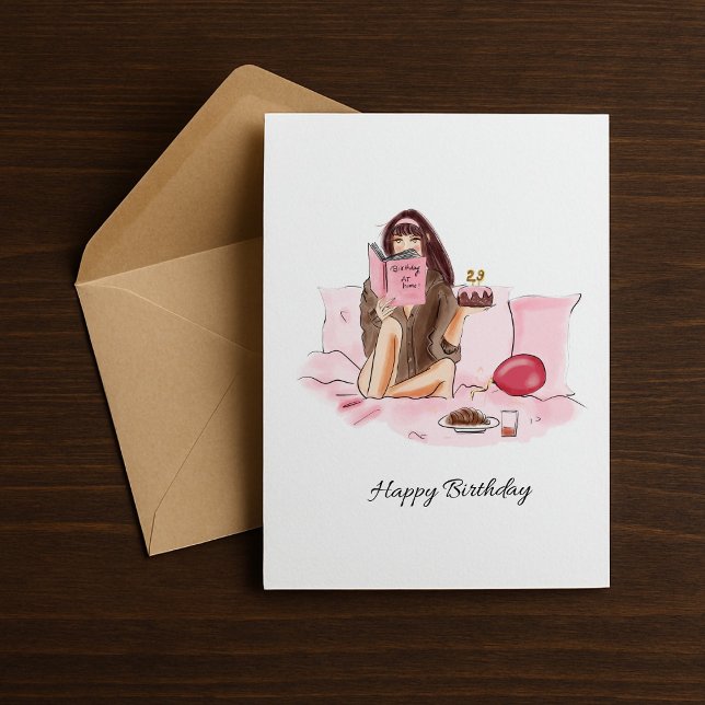 Tarjeta Festiva Cumpleaños 29 feliz personalizado  (Subido por el creador)