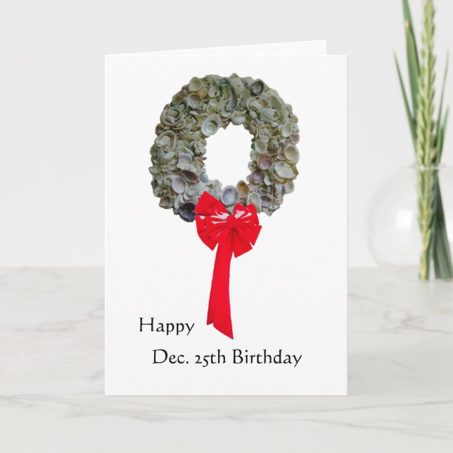 Tarjeta Festiva Cumpleaños 2 de los navidades (Anverso)