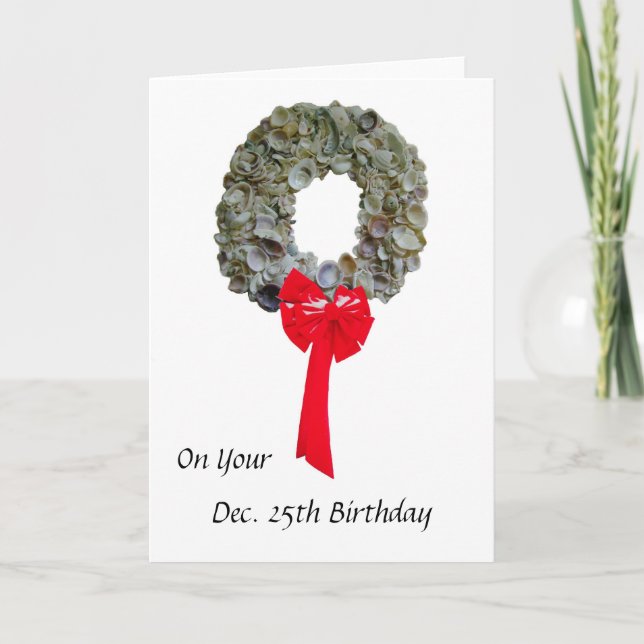 Tarjeta Festiva Cumpleaños 2 de los navidades (Anverso)