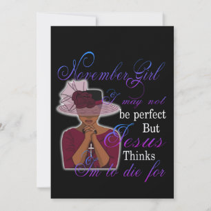 Tarjeta Festiva Cumpleaños Chica De Noviembre Puede Que No Sea P