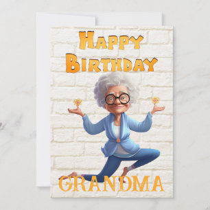 Tarjeta Festiva Cumpleaños de la abuela