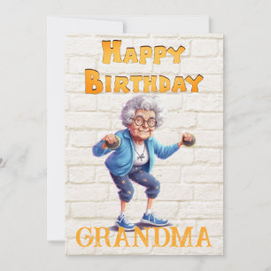 Tarjeta Festiva Cumpleaños de la abuela