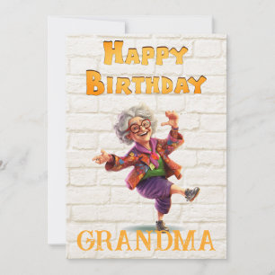 Tarjeta Festiva Cumpleaños de la abuela