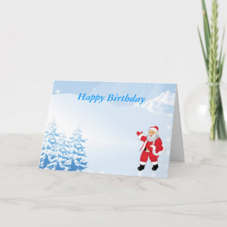 Tarjeta Festiva Cumpleaños de los Navidades Felices