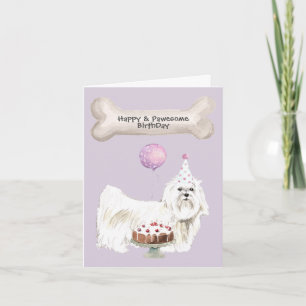 Tarjeta Festiva Cumpleaños de Malta