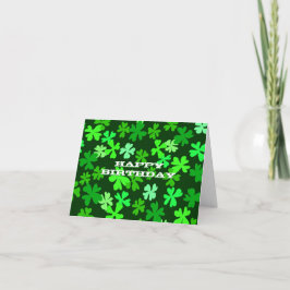 Tarjeta Festiva Cumpleaños de San Patricio