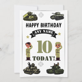 Tarjeta Festiva Cumpleaños de Tank